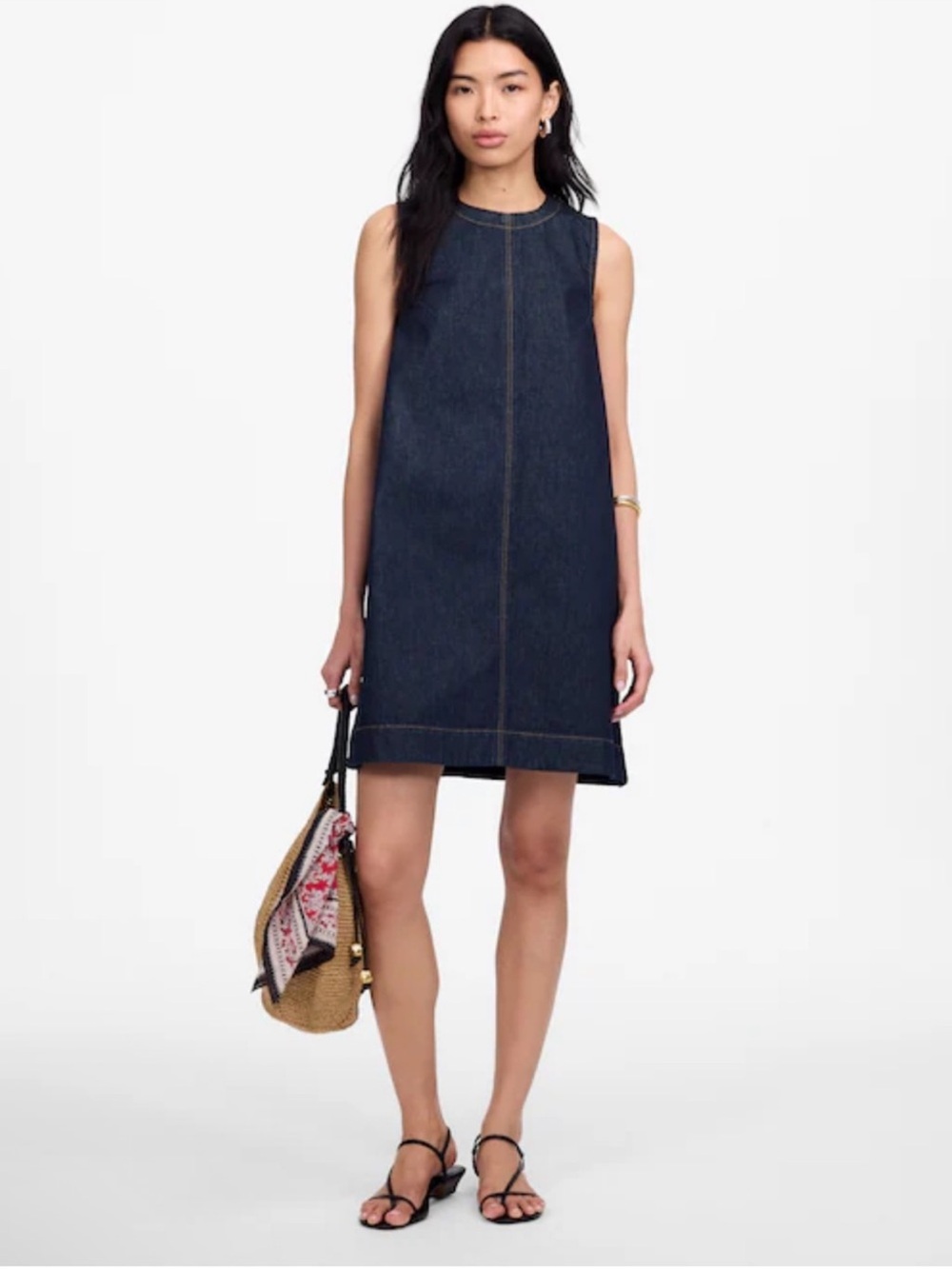 Madewell | Denim Boxy Dress in Essex Wash